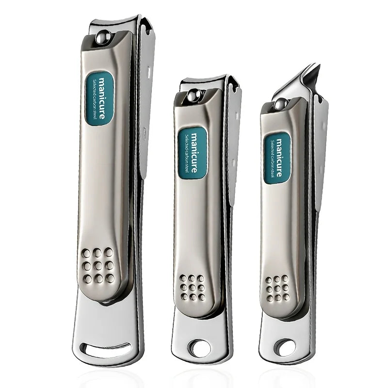 Stainless Steel Nail Clipper Set — Sharp Manicure Tools for Thick Nails
