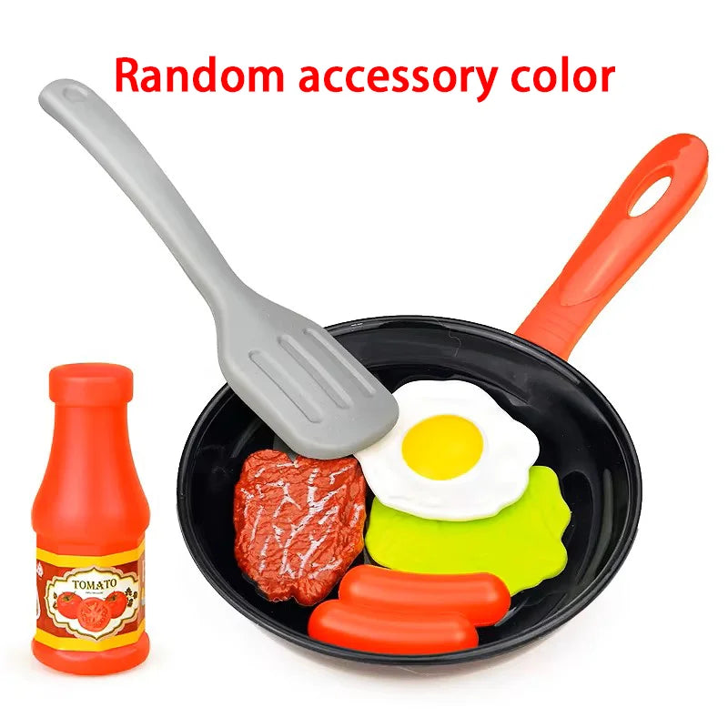 lpcbec Montessori Kitchen Toy Set — 8-Piece Pretend Play Cookware