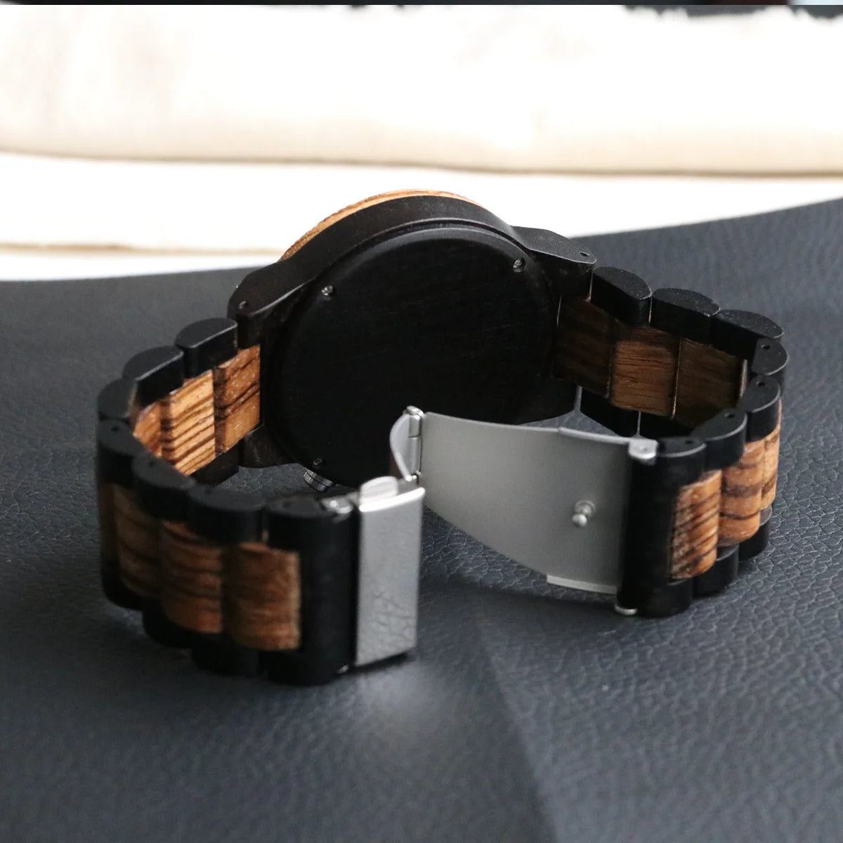 Rainch Red Sandalwood Men's Watch — Multifunction Quartz Wristwatch