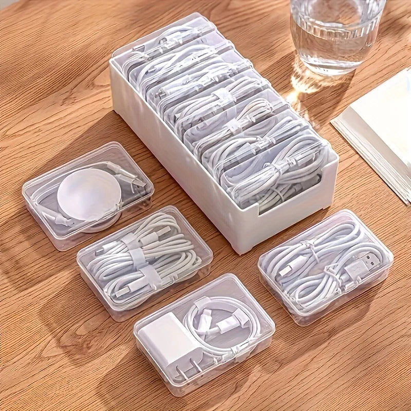 Desktop Cable Management Boxes — Charging & Accessory Organizer for Home Office