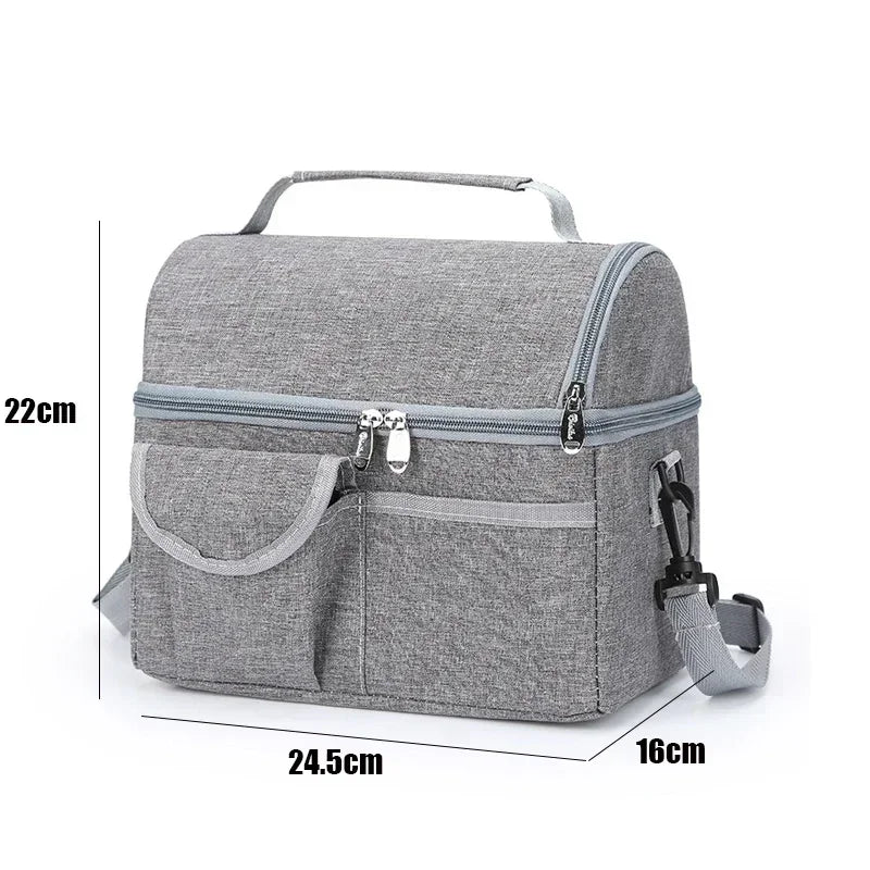 SMHXIANGQIANJIN Insulated Lunch Bag — 8L Thermal Cooler for Food & Drinks