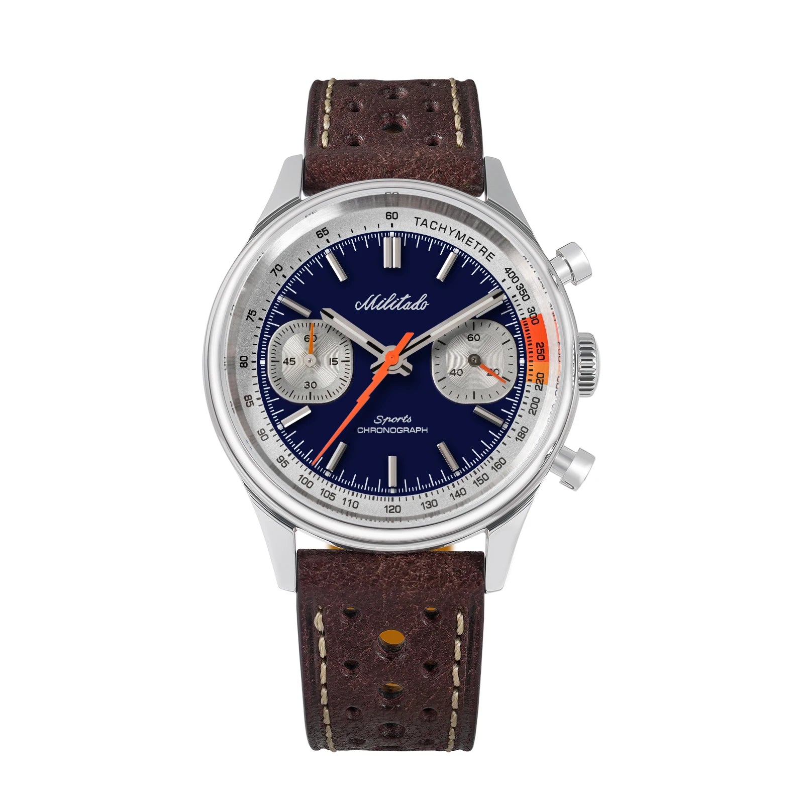 militado ML23 Quartz Chronograph Watch — Stainless Steel & Sapphire Crystal