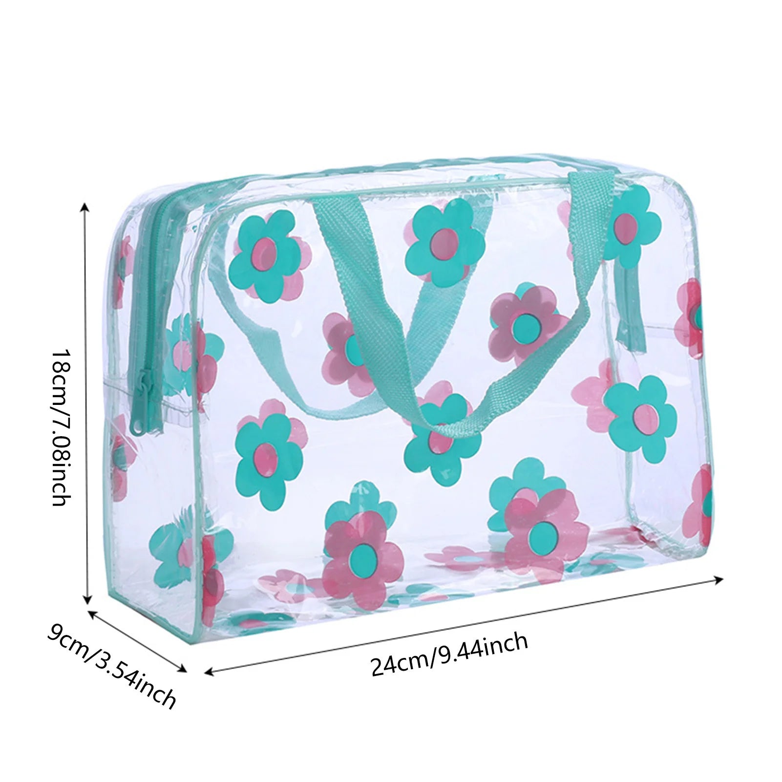 Transparent Travel Cosmetic Bag — Large Capacity Makeup Organizer