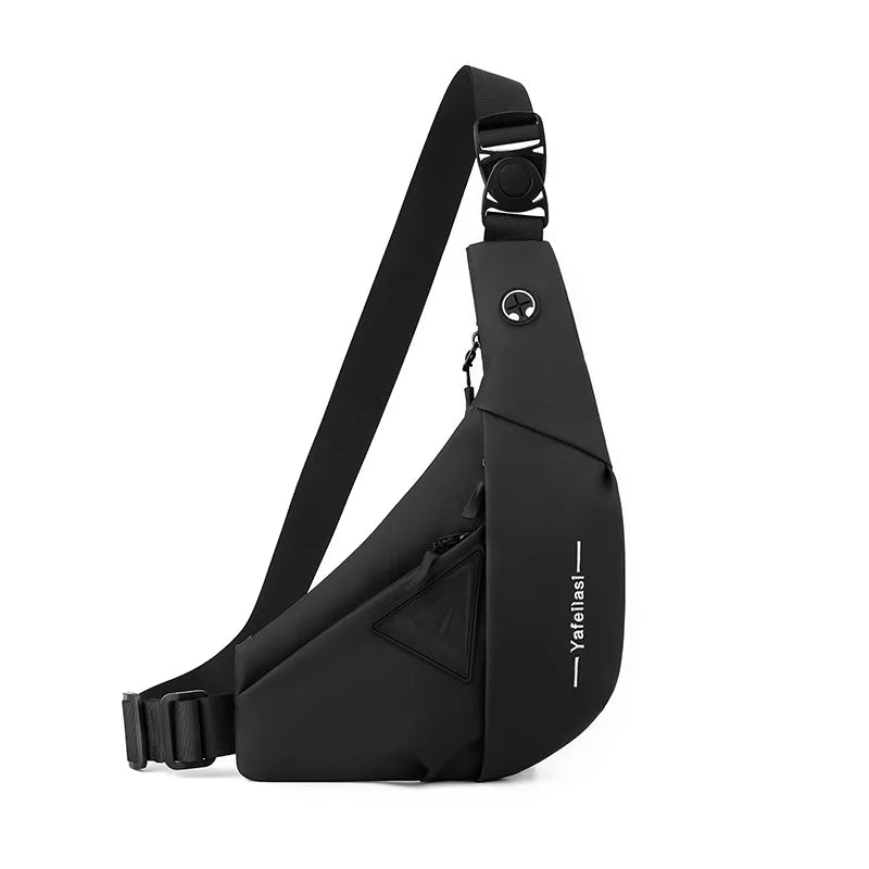 Nylon Sling Chest Bag — Compact Crossbody Messenger for Men