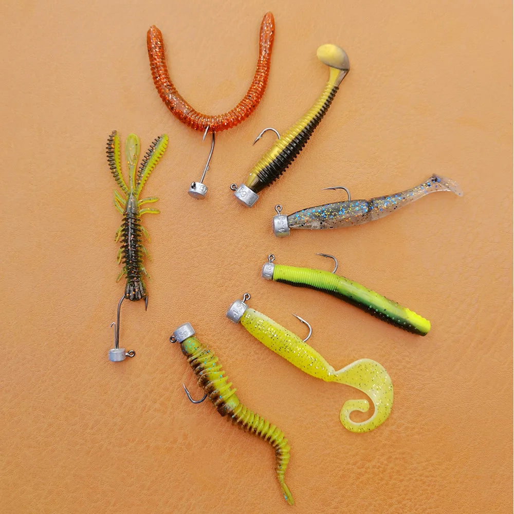 YIYUEQIANLI Ned Rig Jig Heads — High Carbon Steel Mushroom Hooks
