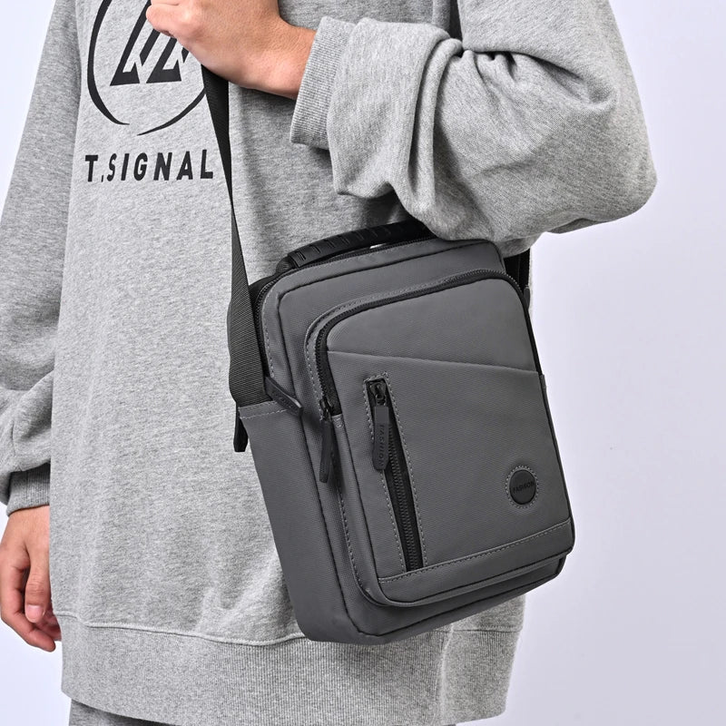 Oxford Cloth Messenger Bag — Compact Multi-Pocket Crossbody for Travel