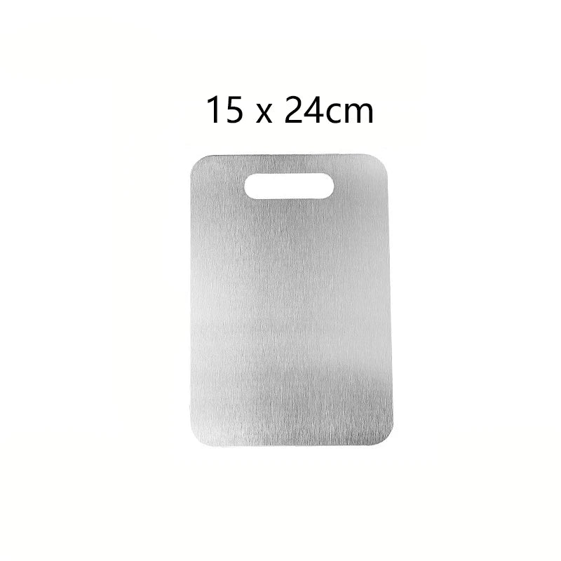 Stainless Steel Cutting Board — Durable Double-Sided Kitchen Prep Surface