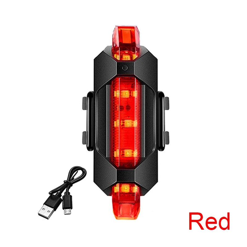 Cycle Zone USB Rechargeable Bike Light Set — Front Headlight and Rear Taillight
