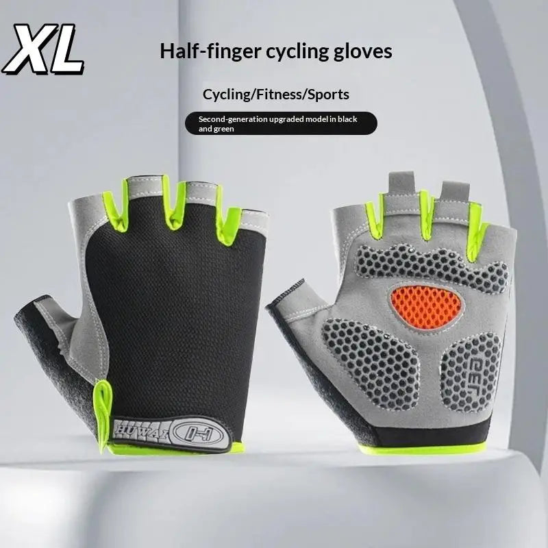 GUOMUZI Cycling Gloves — Half Finger Shock Absorbing Riding Gear