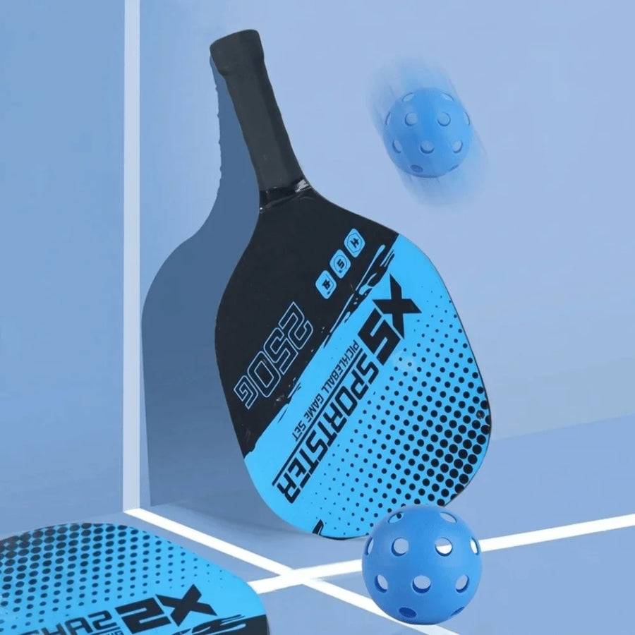 Wooden Pickleball Paddle Set — 2-Player Starter Kit with 4 Balls