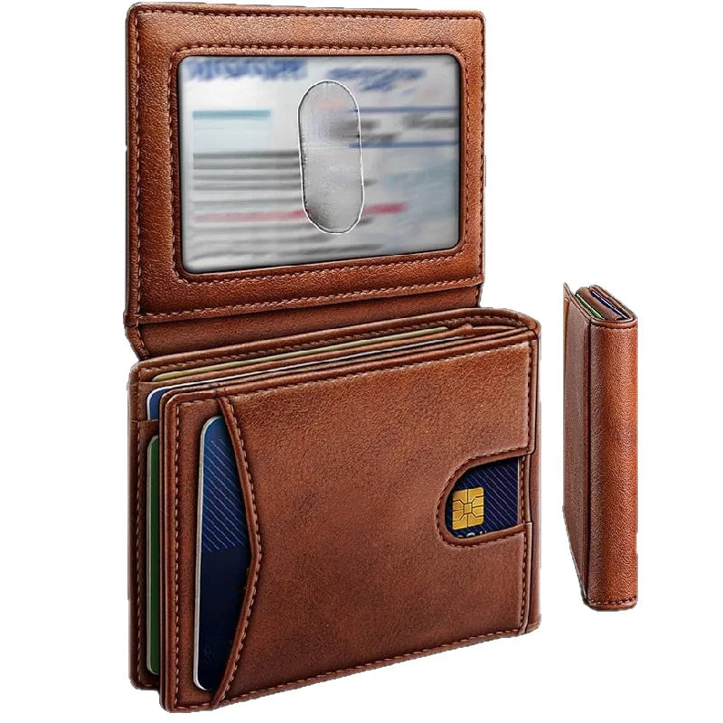 Multi-Function Business Card Holder — Slim Money Clip & Wallet