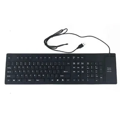 FTBTOC Portable Silicone Keyboard — Waterproof Rollup Design for Travel