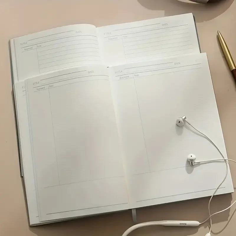 Cornell Method B5 Notebook — 200 Page High-Efficiency Study Journal