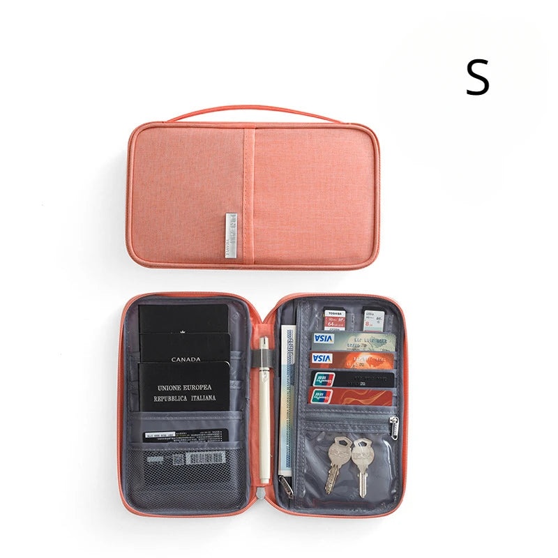 Waterproof Travel Document Organizer — Family Passport Holder & Card Case