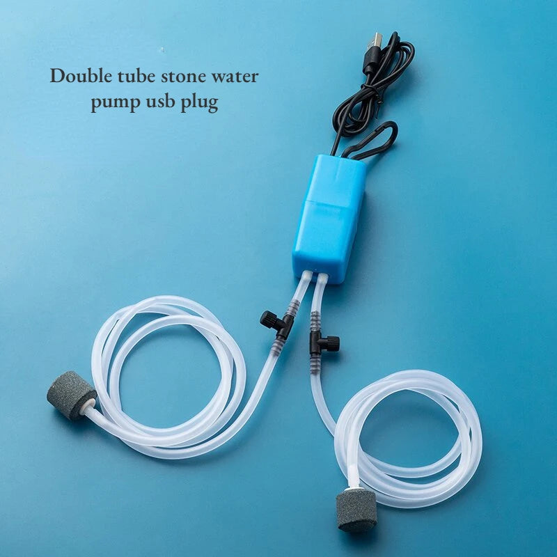 Mini Aquarium Air Pump Kit — Silent Oxygenation System for Fish Tanks