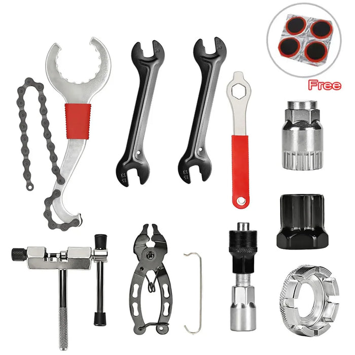 Professional Bike Repair Tool Kit — Comprehensive Maintenance Set for MTB and Road Bikes