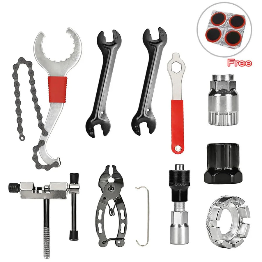 Professional Bike Repair Tool Kit — Comprehensive Maintenance Set for MTB and Road Bikes