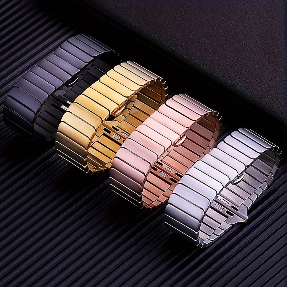 LHDWY Stainless Steel Watch Band — Elegant Bracelet Strap for Smartwatches