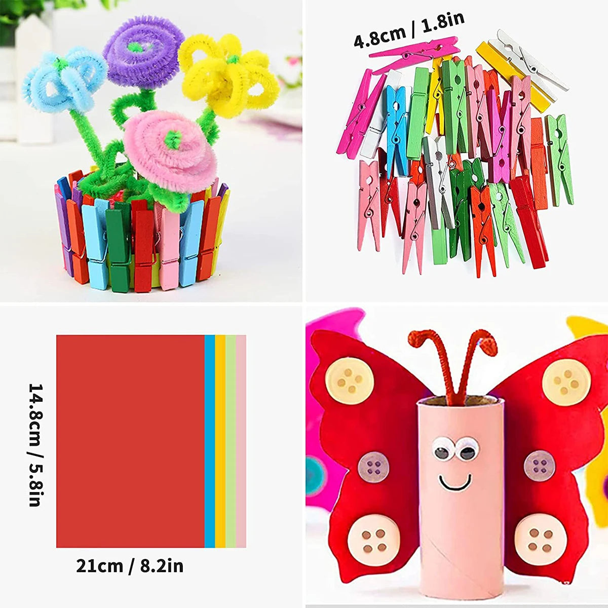 Kids DIY Art and Craft Supply Set — Creative Multi-Piece Activity Kit