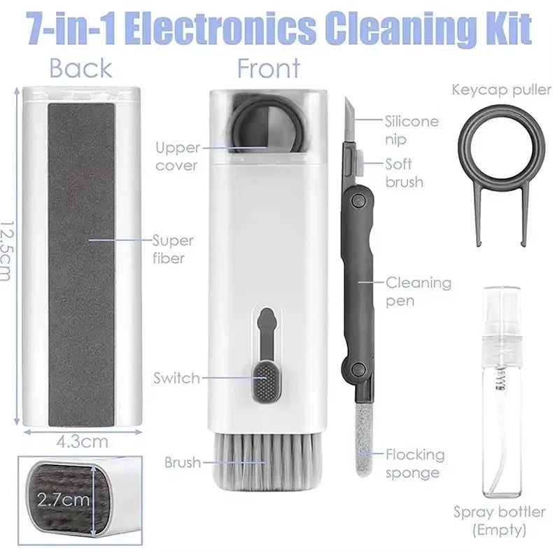 7-in-1 Computer Keyboard Cleaning Kit — Comprehensive Electronics Care Set
