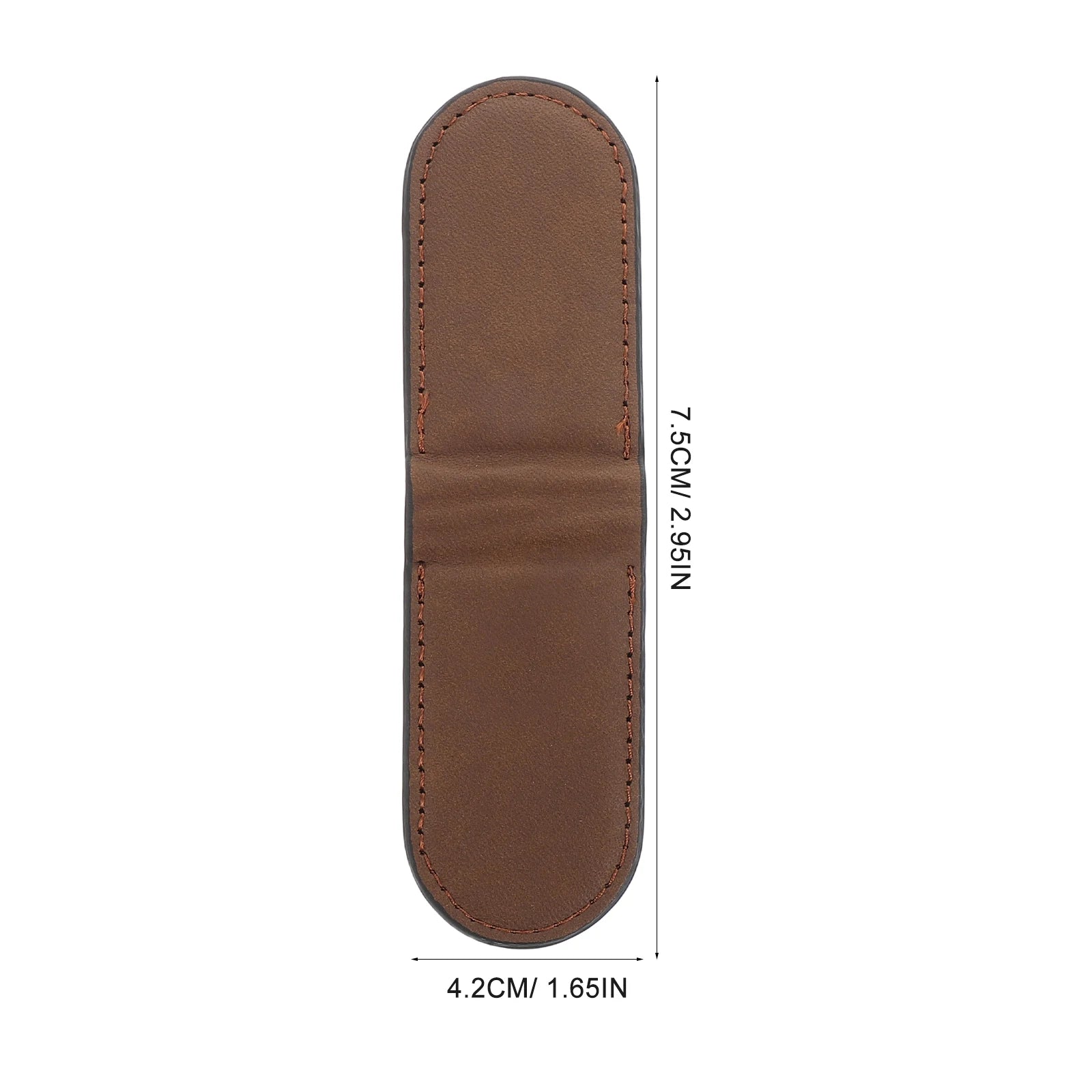 Magnetic PU Leather Money Clip — Slim Minimalist Card & Cash Holder