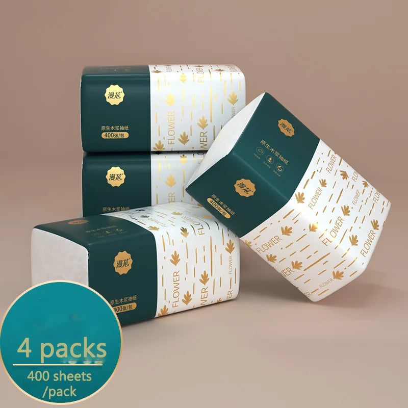 Soft Virgin Wood Pulp Paper Towels — Multi-Layer Household Napkins