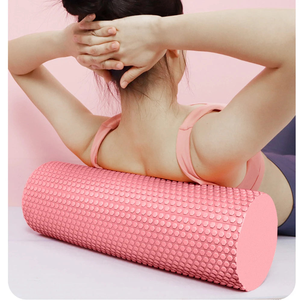 BBSWIM Hexagon Pattern Yoga Roller — Deep Tissue Muscle Massage Tool
