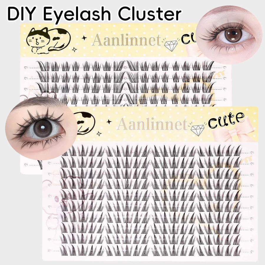 Anlinnet DIY False Eyelashes — Natural Length Reusable Individual Lashes