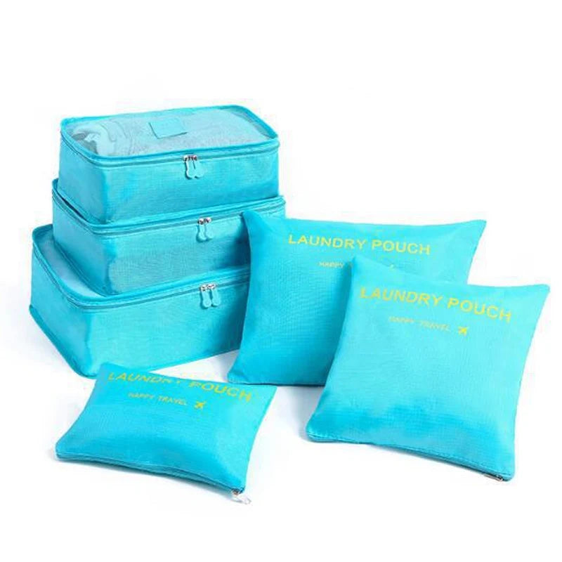 Travel Storage Bag Set — Waterproof Organizer for Cosmetics and Luggage