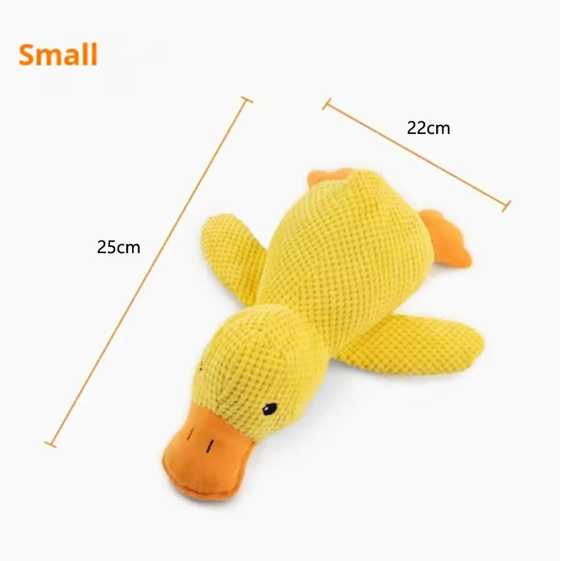 Interactive Plush Duck Squeak Toy — Boredom Relief for Dogs