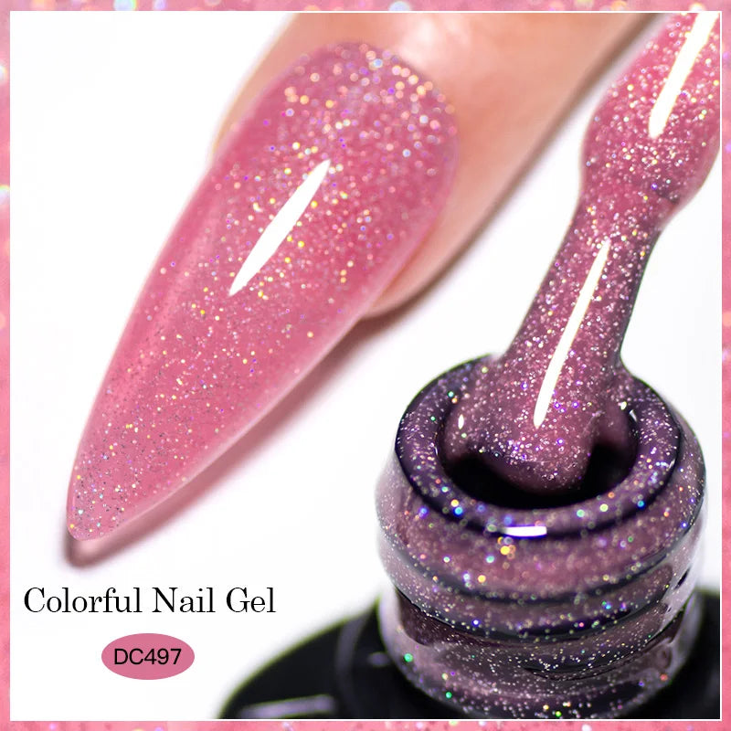 Mtssii Reflective Glitter Gel Nail Polish — Sparkling Holographic Effect