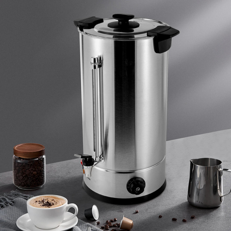 Stainless Steel Coffee Urn — 25L Large Capacity Beverage Server