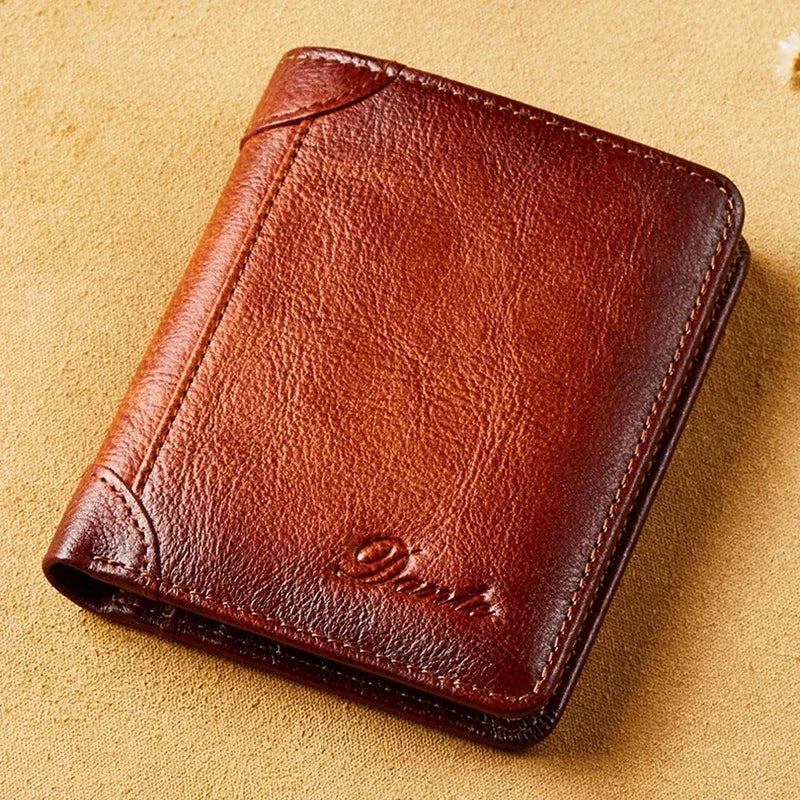 CANSIVIYA Genuine Leather Men's Wallet — Slim Bifold Card Holder