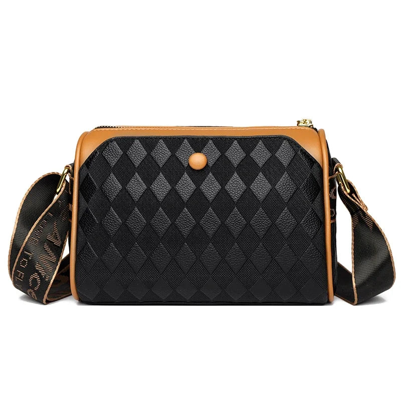 Women's Plaid Crossbody Bag — Stylish Underarm Messenger Purse