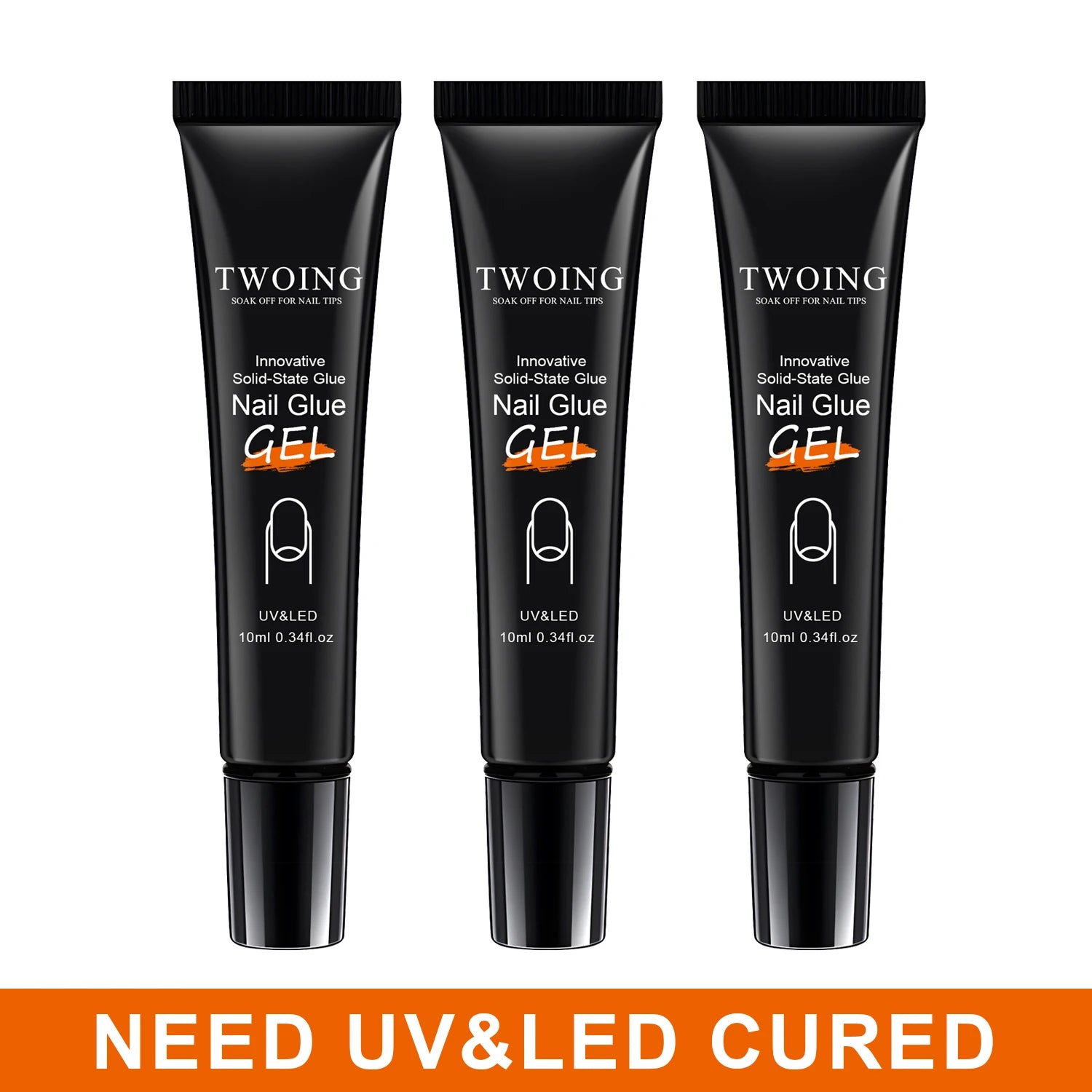 TWOING Solid Nail Glue — Long Lasting Adhesive for Press On Nails