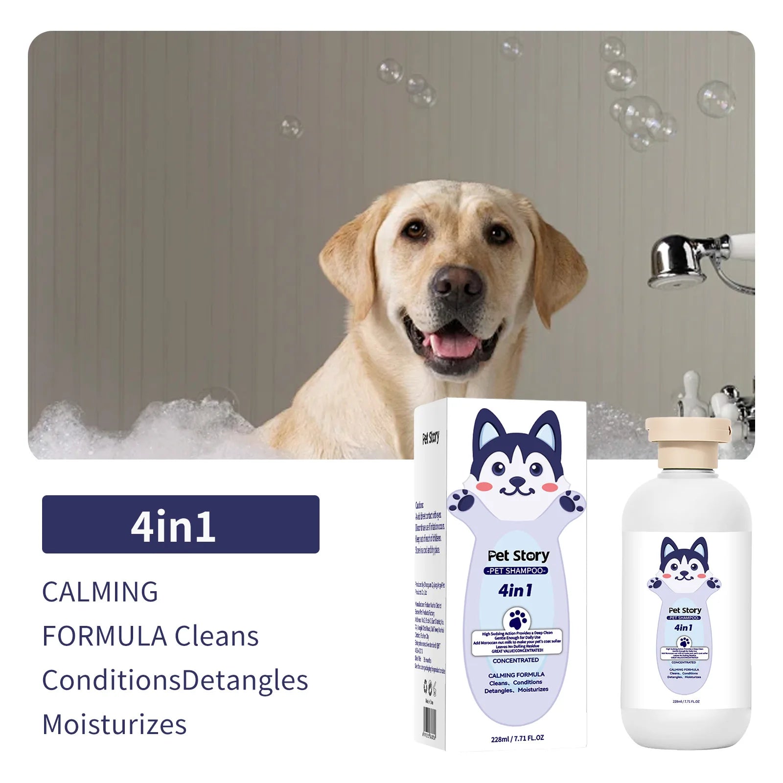 Pet Shampoo — Hypoallergenic Formula