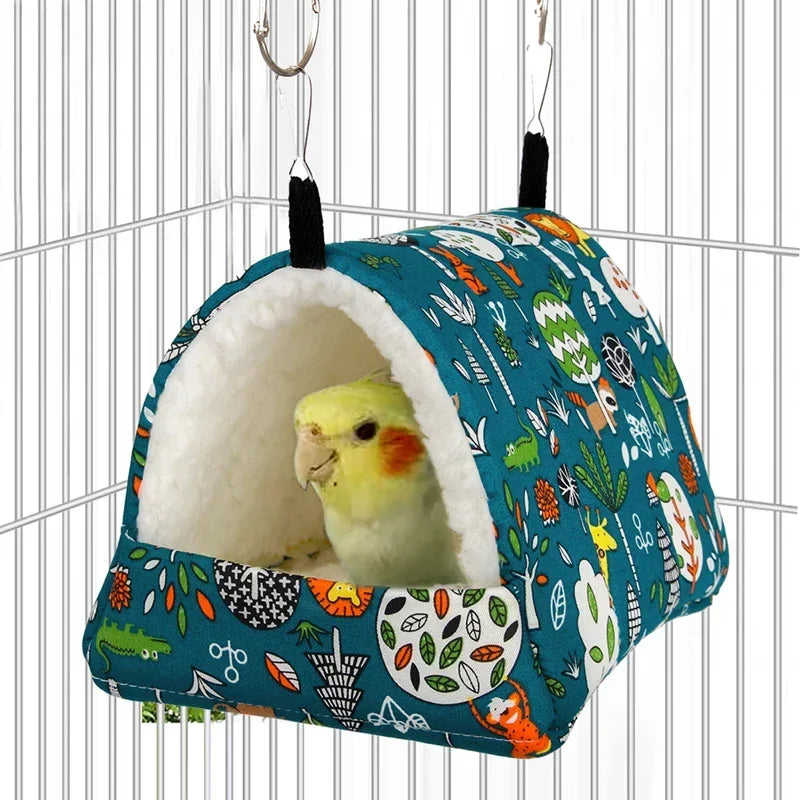 Cozy Cotton Small Animal Nest — Hanging Sleeping Bed for Birds and Pets