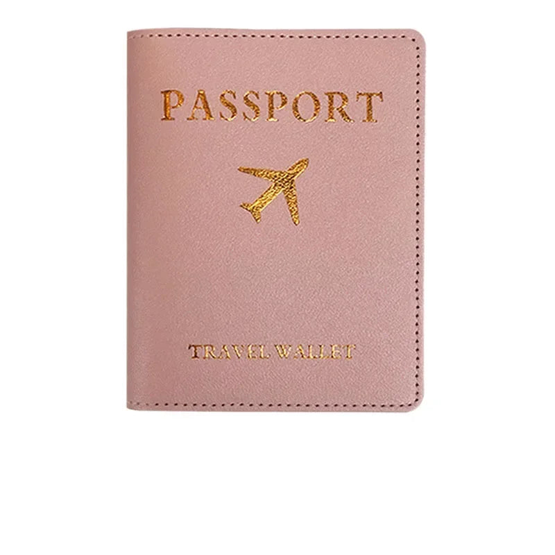 eTya PU Leather Luggage Tag & Passport Cover Set — Travel Identification Accessories