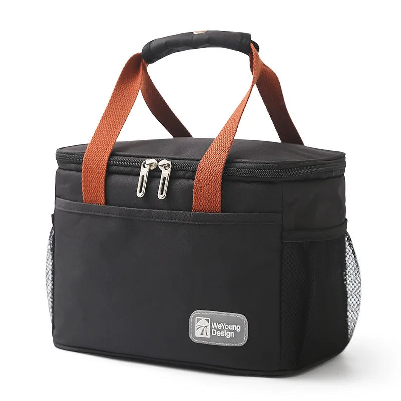 Insulated Lunch Tote Bag — Thermal Food Organizer for Picnic and Hiking
