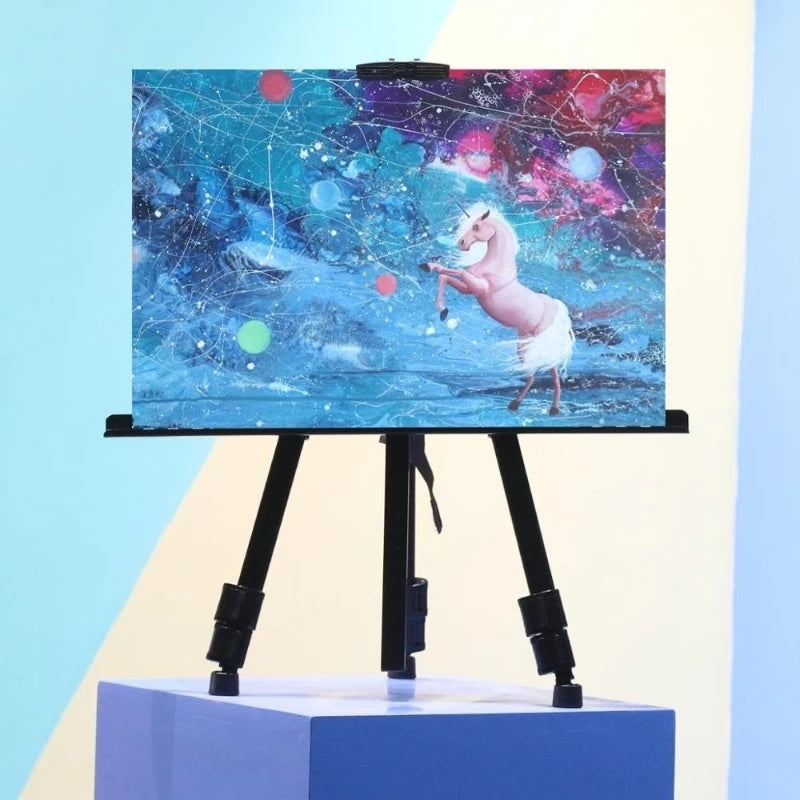 Portable Aluminum Alloy Sketch Easel — Foldable Adjustable Tripod Stand