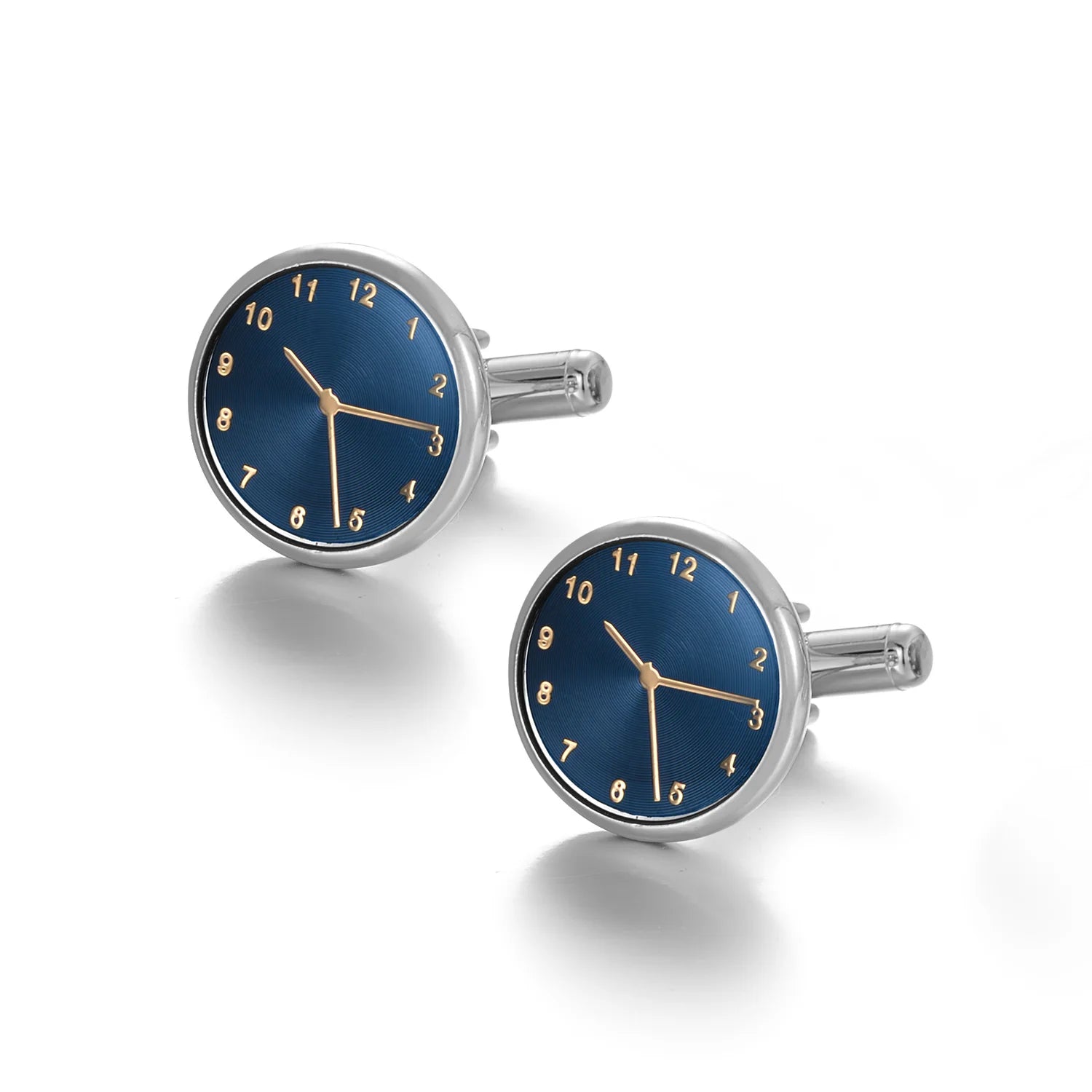 UJOY Luxury Copper Cufflinks — Elegant Round and Square Men's Jewelry Set