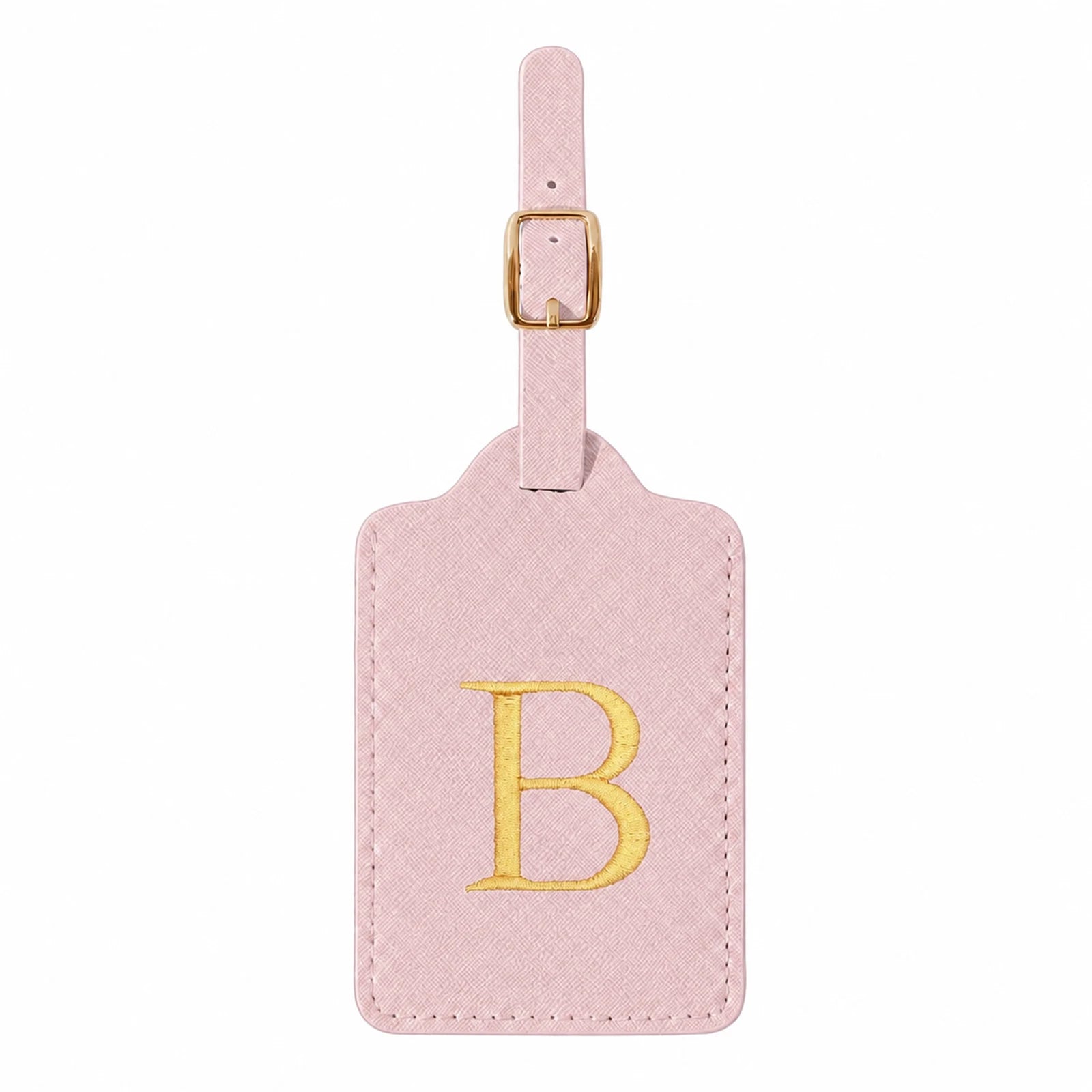 Personalized Alphabet Luggage Tag — Durable PU Leather Travel Accessory