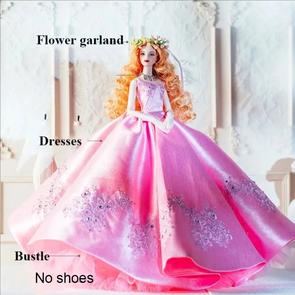 Xianxian Princess European Lace Golden Dress — Elegant Doll Clothing Set