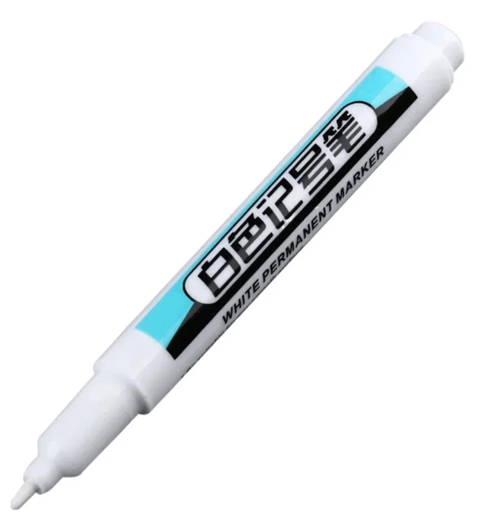 HOPK White Permanent Marker Pens — Multi-Surface Paint Pen Set