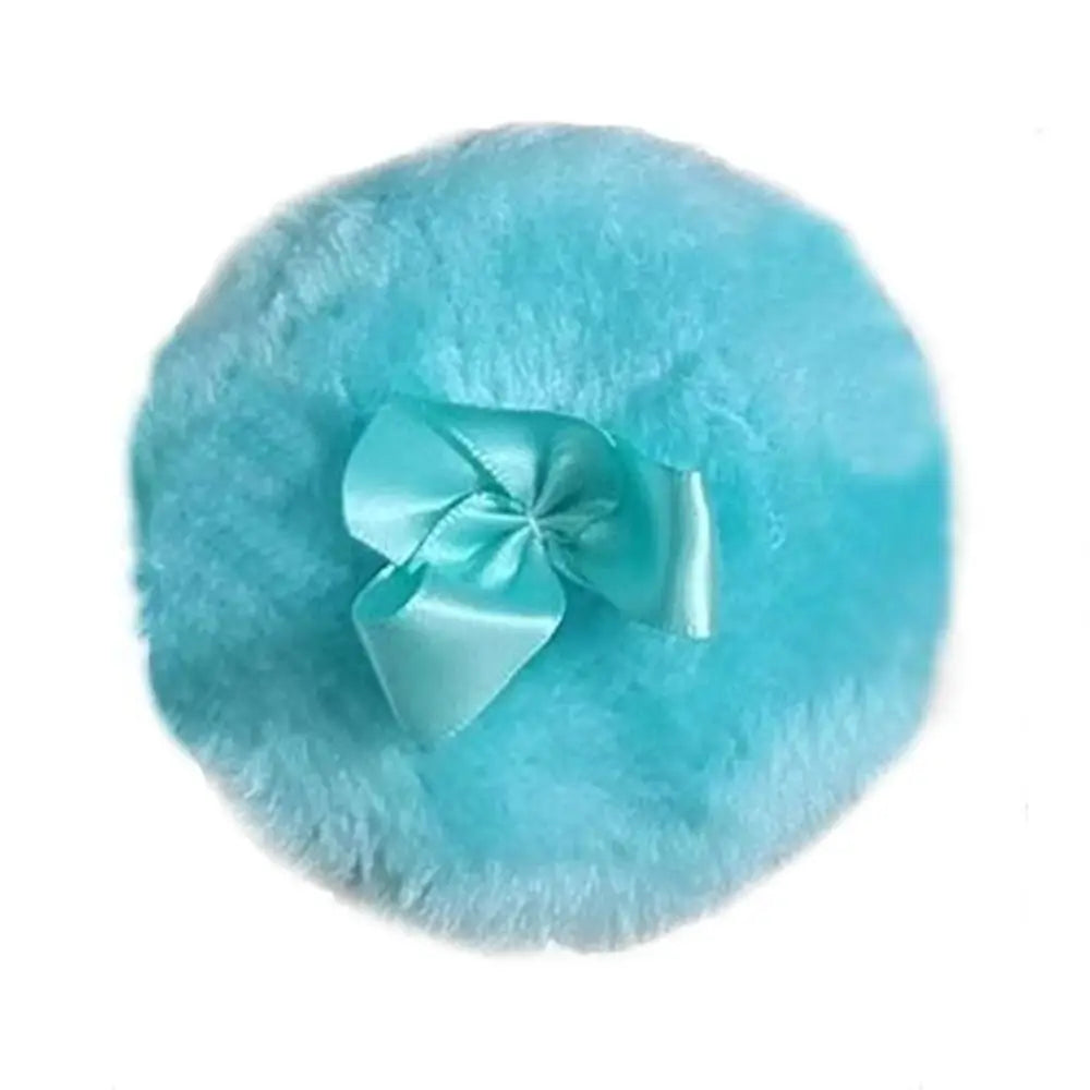 Large Fluffy Velour Powder Puff — Soft Face and Body Makeup Applicator