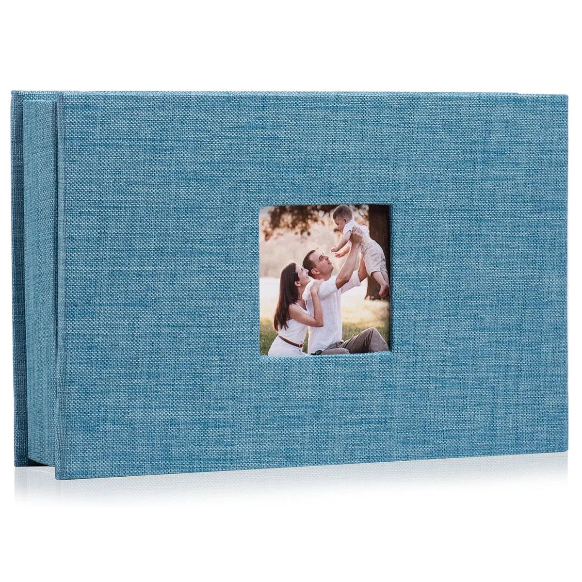 Linen Cover Photo Album — 4x6 Memory Book with 100 Photo Capacity