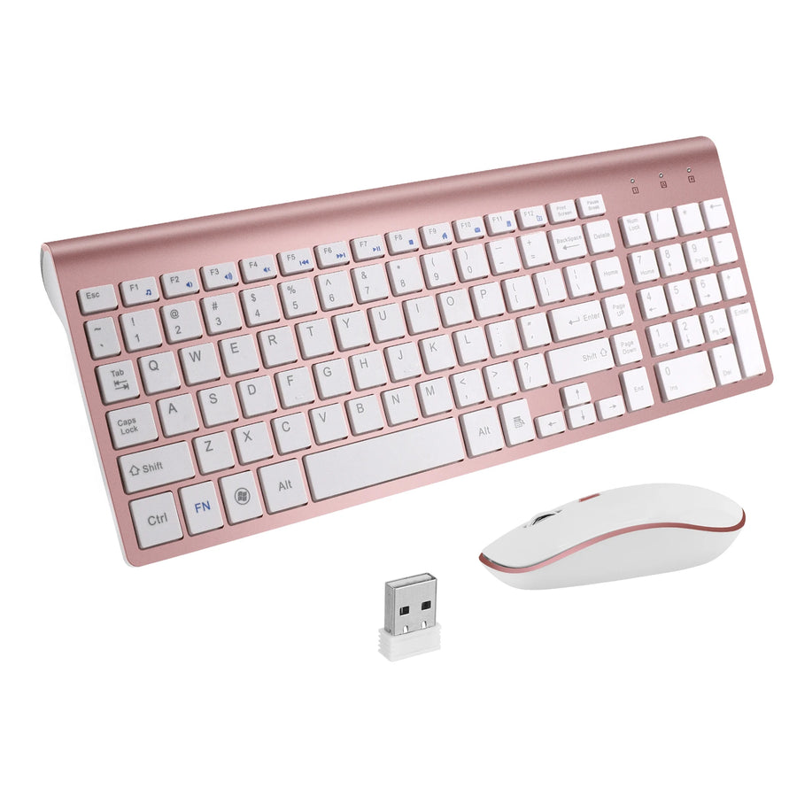 MOFii Ergonomic Wireless Keyboard and Mouse Combo — Silent 2.4G Desktop Set