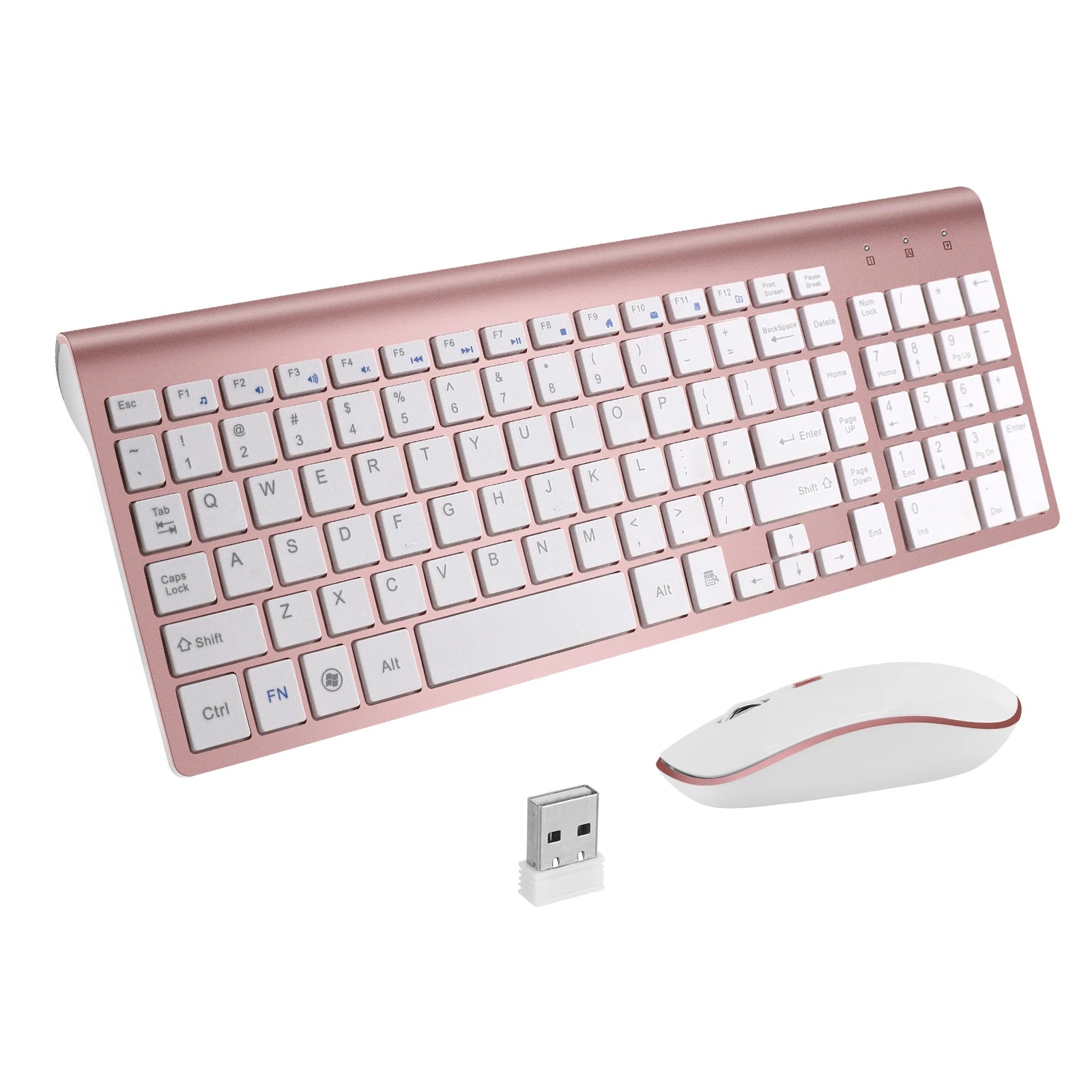 MOFii Ergonomic Wireless Keyboard and Mouse Combo — Silent 2.4G Desktop Set