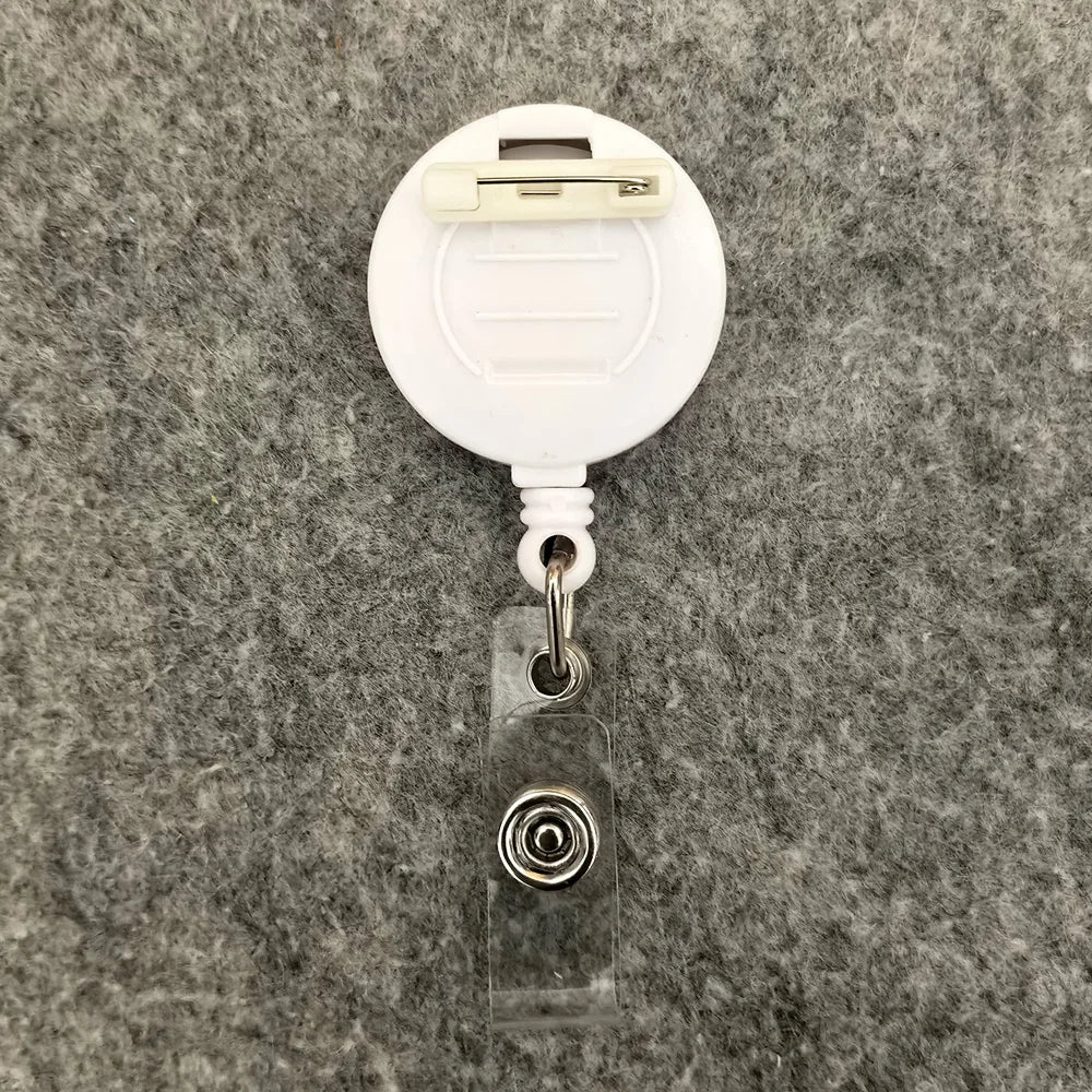 Retractable Badge Reel — Adjustable ID Card Holder for Work and School