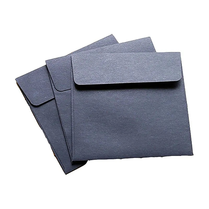 Lonelyeyes Kraft Mini Envelopes — Small Square Card Holders, 10 Pack